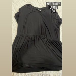 Maternity Shirt, Black, Time & Tru